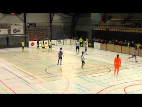 Gent Ladies-Fortuna Sittard tijdens indoortornooi Zonhoven op 28 12 2013