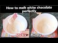 How To Melt White Chocolate Perfectly Easy Tips Tricks For Smooth Results Tips Tricks