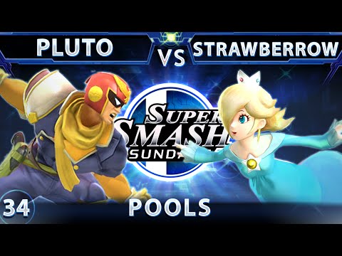 SSS 34 - 2Scoops Pluto (Falcon) Vs. Strawberrow (Rosalina) SSB4 Pools - Sm4sh Wii U - Smash 4