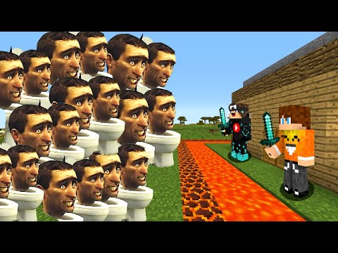 1000 SKIBIDI TOILET vs TAJNA BAZA w Minecraft!