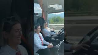 Female Bus Driver in tie
