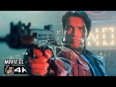 THE TERMINATOR - Tech Noir Shootout  (1984) 4K Clip
