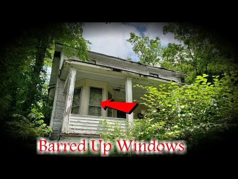 Strange Abandoned House With Barred Up Windows