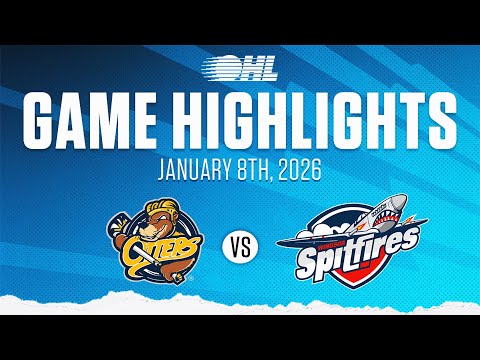 OHL Highlights: Erie Otters @ Windsor Spitfires Jan. 8, 2026