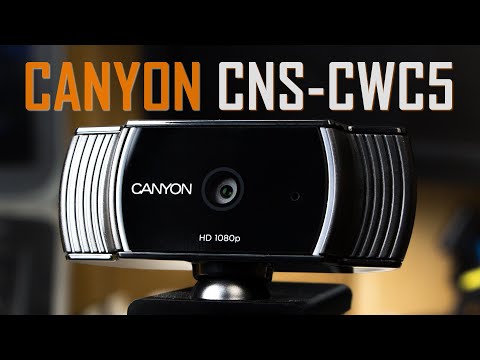 Full HD internetinė kamera vaizdo skambučiams ir konferencijoms Canyon C5, su mikrofonu, autofokusas video