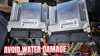 BMW E90 E92 E91 DME Water Leak Cause & Fix!