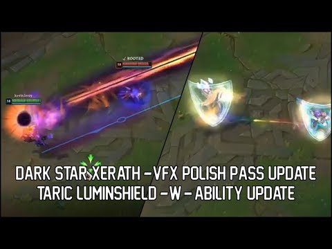 NEW Xerath, Taric VFX SKIN UPDATES - League of Legends
