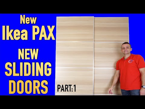 New Ikea PAX Wardrobe with sliding doors Assembly Instructions Part : 1