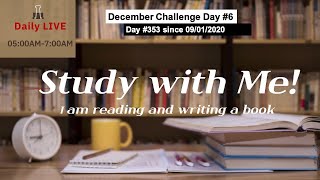 [01.06.2022] Study with Me for 2 hours at 5AM CST: 매일 열리는 아침공부방!