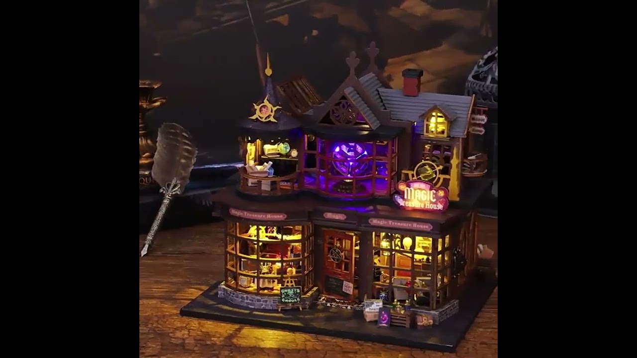 Magic Treasure House DIY Miniature Dollhouse Kit