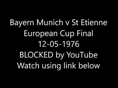 Bayern Munich v St Etienne European Cup Final 12-05-1976