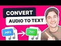 How to Transcribe Audio to Text Automatically | MP3 to TXT Converter