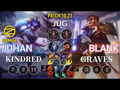 OZ Juhan Kindred vs Blank Graves Jungle - KR Patch 10.23