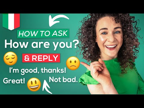 How to Say HOW ARE YOU in Italian & REPLY 📚+ FREE PDF Cheat-Sheet (Italian Phrases for Travel)