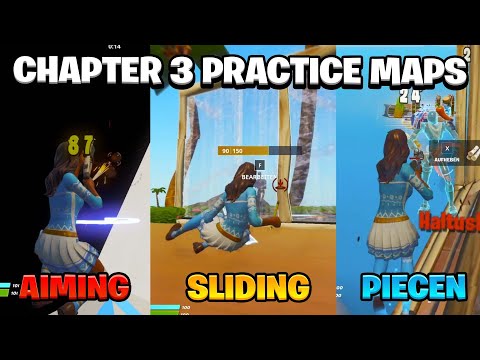 Die BESTEN CHAPTER 3 MAPS, um *BESSER* in Fortnite zu werden! (Piece Control, Aiming, Sliding)