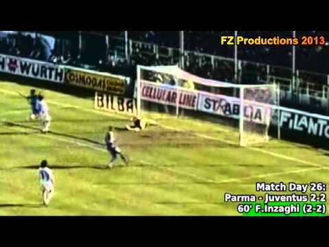 Serie A 1997-1998, day 26 Parma - Juventus 2-2 (F.Inzaghi goal)