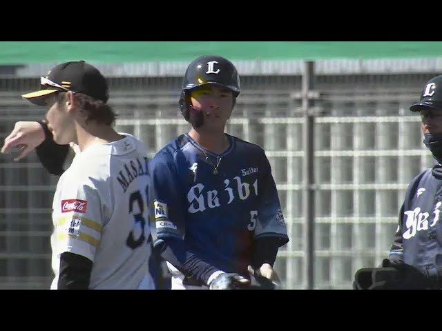 【MBG】ライオンズ・川野涼多 三塁線を破る同点タイムリーヒット!!  2023年3月2日 福岡ソフトバンクホークス 対 埼玉西武ライオンズ