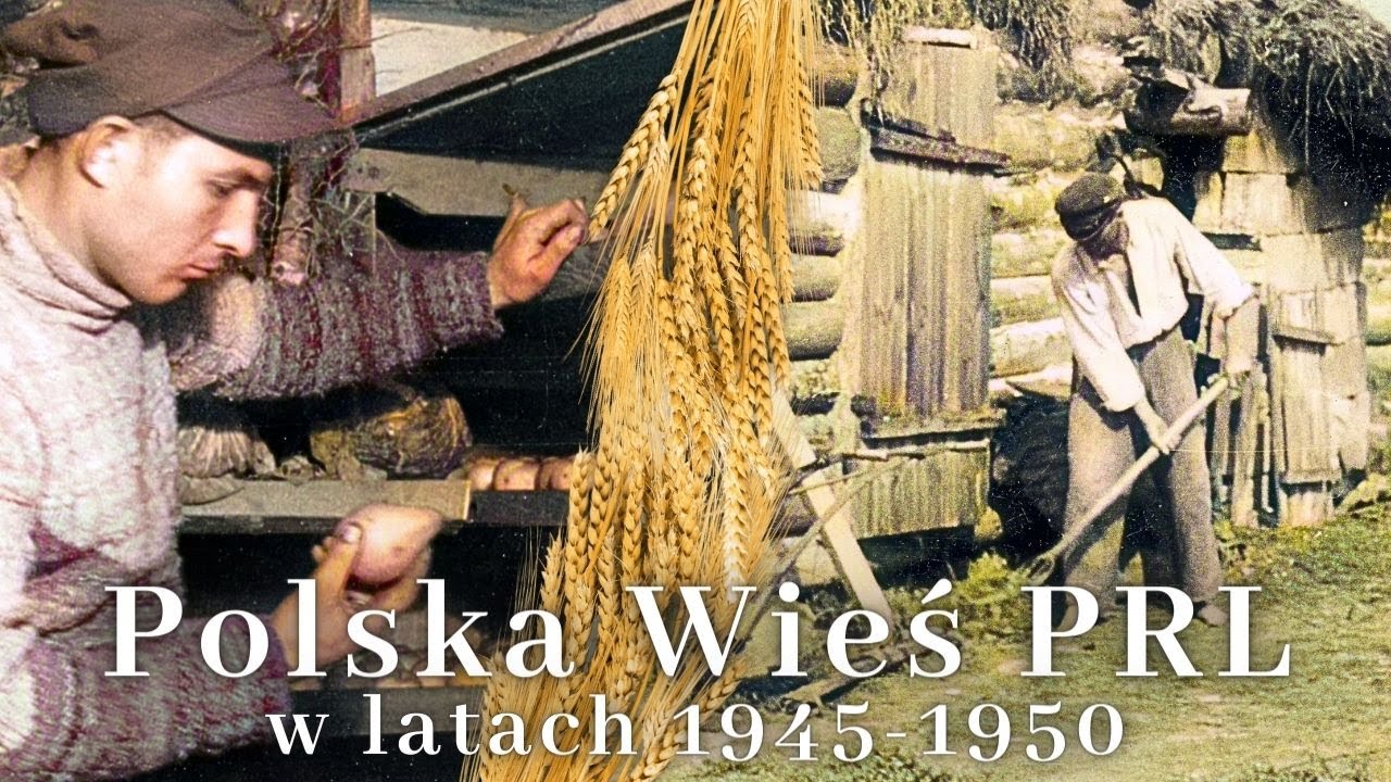 Polska wieś w PRL na starych fotografiach z lat 1945 -1950