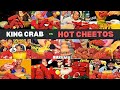 1 Hour Of Crunch Fire HOT CHEETOS KING CRAB Seafood Boil Mukbang Unreal ASMR EATING SOUNDS