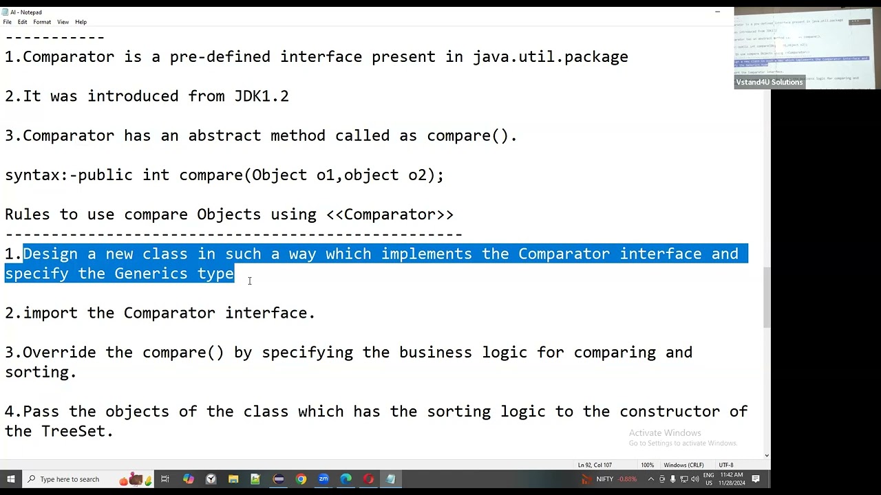48 Comparator Interface in Java