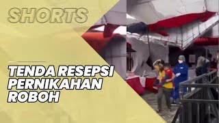 Viral Video Tenda Resepsi Pernikahan Roboh akibat Angin Kencang, Para Undangan Panik dan Berhamburan