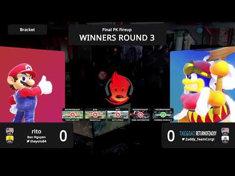 rito (Mario) vs Zaddy (King Dedede) - Final PK Fireup Winners Round 3