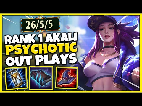 #1 AKALI WORLD LEGIT 1V9 CARRY IN HIGH-ELO (INSANE OUTPLAYS) - League of Legends