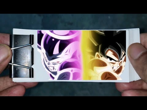 Goku and Frieza Vs Jiren Flipbook | Dragon Ball Super Final Fight | Goku defeats Jiren