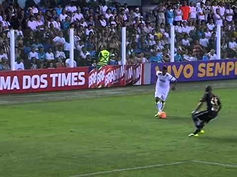 Santos 1 x 2 Botafogo - Gol de Cícero - 15/09/2013
