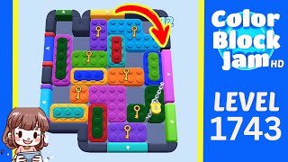 Solution du Niveau 1743 de Color Block Jam