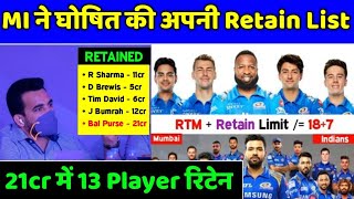 IPL 2023 - Mumbai Indians (MI) Retained Player List For IPL 2023