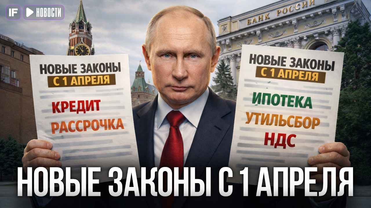 НОВЫЕ ЗАКОНЫ С 1 АПРЕЛЯ: Кредиты, рассрочки, импорт, НДС, пенсии