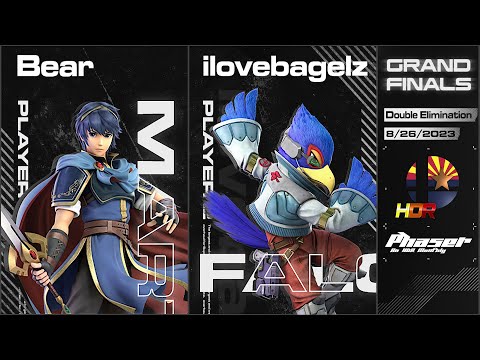 Phaser 6: Bear (Marth) vs ilovebagelz (Falco, Falcon) HDR Singles Grand Finals