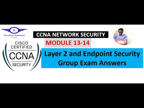 CCNA Network Security Modules 13 - 14: Layer 2 and Endpoint Security Group Exam Answers
