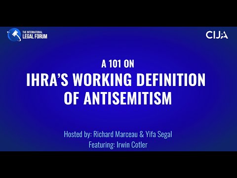 A 101 on IHRA's Working Definition of Antisemitism