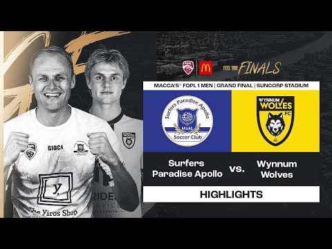 Macca's® FQPL 1 Men Grand Final - Surfers Paradise Apollo vs. Wynnum Wolves Highlights