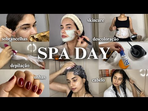 SPA DAY COMPLETO 🧖🏻‍♀️✨ autocuidado em casa || unhas, cabelo, skincare & corpo