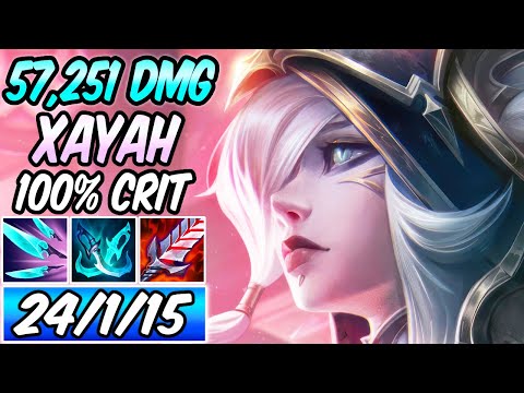 S+ 100% CRIT BROKEN COVENANT XAYAH ADC GAMEPLAY | Best Build & Runes | League of Legends