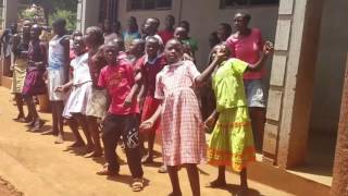 Ugandan Children greet Lourds Lane with this Performance of "I am a Superhero"