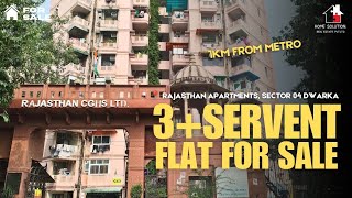 Rajasthan Apartments : Ready to Move 3BHK Flat with Servent Room for Sale in Sec