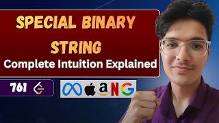 YouTube video 'Special Binary String | LeetCode 761 | Recursion & Lexicographical Sorting'