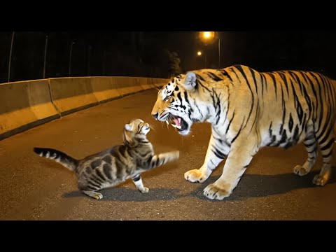 Angry Cats vs Wild Animals Caught on Camera