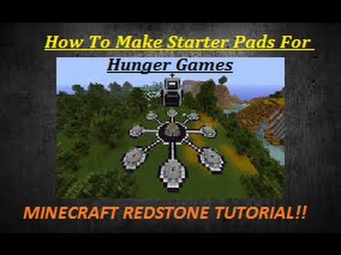 How To Make Hunger Games Starting Pads In Minecraft(Minecraft Redstone Tutorials)!!