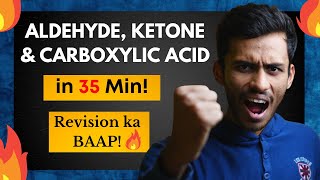 Aldehyde, Ketone & Carboxylic Acid Fast ONE SHOT🔥| 40 Min Fast Revision | Class 12 | NEET | JEE