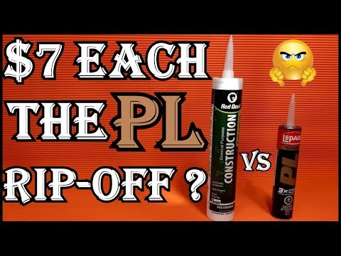 PL Premium  vs Red Devil Construction Adhesive Review