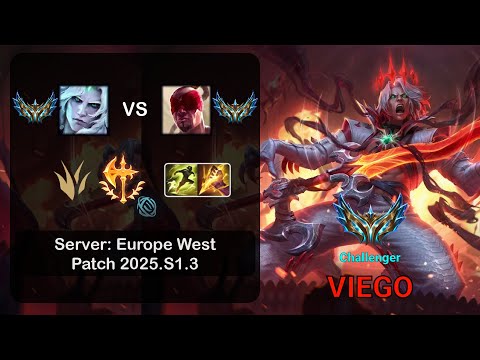 Viego Jungle vs Lee Sin - EUW Challenger - Patch 2025.S1.3