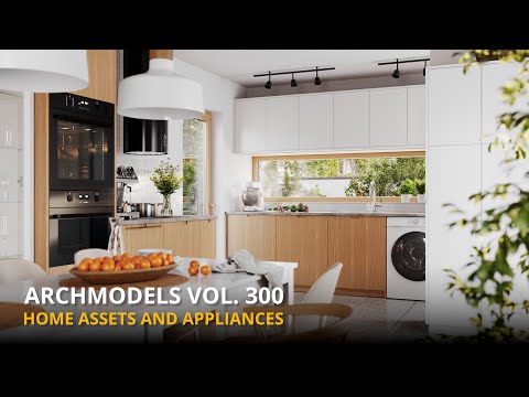 Home Assets and Appliances for ArchViz - Archmodels vol. 300