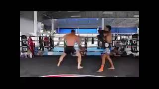 BISPING: Michael Bisping Smashing pads in Thailand back in 2016 at Phuket Top Team