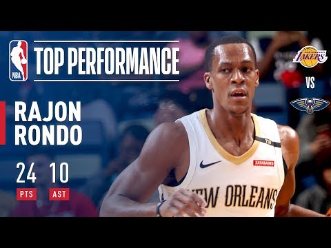 Rajon Rondo Scores Double-Double | 24 Points and 10 Assists