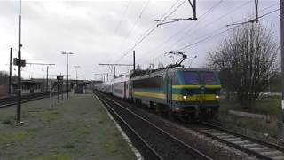 Vertrek HLE27 met dubbeldekker | NMBS | Op station Antwerpen-Noorderdokken (B)